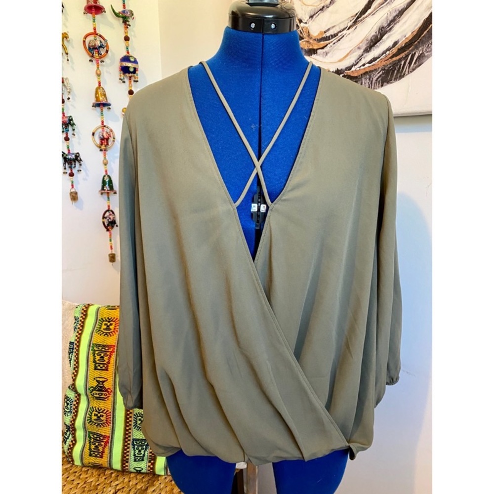 Miami High-Low Wrap Blouse